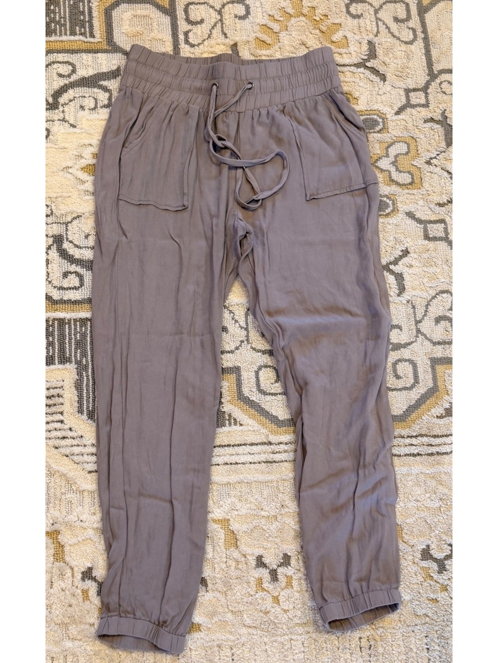 Rewash Brand Gray Rayon Jogger Pants Size Medium